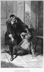 Szene aus der Kindheit von Blaise Pascal (1623-62)